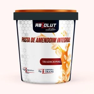 Pasta de Amendoim Integral Tradicional Com Whey Protein 1Kg Absolut Nutrition