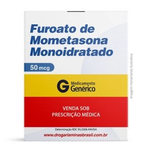 Furoato De Mometasona Monoidratado 50mcg Com 60 Acionamentos Genérico Glenmark