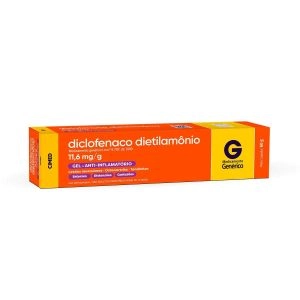 Diclofenaco Dietilamônio 11,6mg/g Gel Com 60g Genérico Cimed
