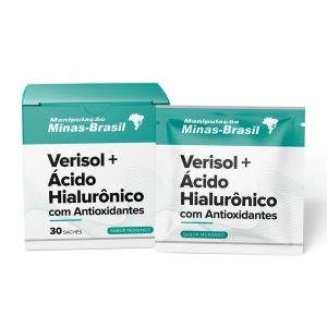 Verisol 2,5g + Ácido Hialurônico 100mg com Antioxidantes Sabor Morango - 30 Sachês
