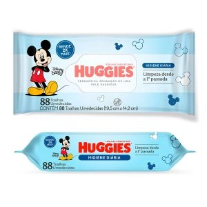 Toalhas Umedecidas Tripla Proteção 88 Unidades Huggies