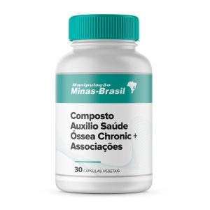 Composto Auxilio Saúde Óssea Chronic + Associações 30 Cápsulas Vegetal