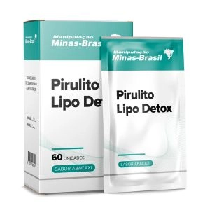 Pirulito Lipo Detox Com 60 Unidades Sabor Abacaxi