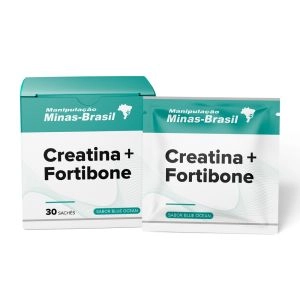 Creatina 3g + Fortibone 3g Sabor Blue Ocean 30 Sachês