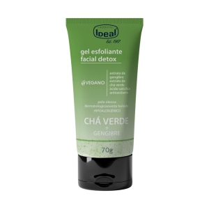 Gel Esfoliante Facial Detox Chá Verde Com Gengibre Com 70g Ideal