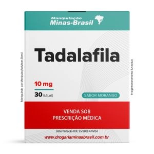 Tadalafila 10Mg Com 30 Balas de Goma Sabor Morango
