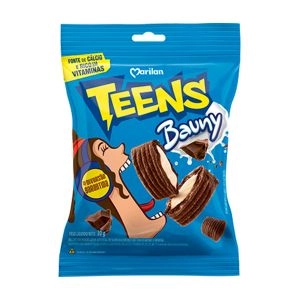 Biscoito Recheado Teens Bauny Com 80g Marilan