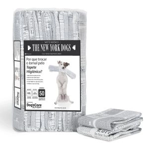 Tapete Higiênico Descartável The New York Dogs 60x55cm Com 50 Unidades Dog's Care