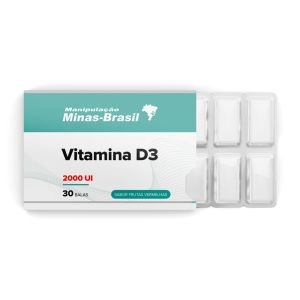 Vitamina D3 2.000Ui Com 30 Balas De Gomas Sabor Frutas Vermelhas