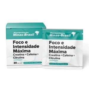 Foco e Intensidade Máxima - Creatina + Cafeína + Citrulina Sabor Frutas Vermelhas Com 30 sachês