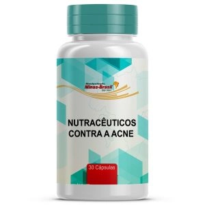 Cápsulas Nutracêuticos Contra A Acne Com 30 Cápsulas