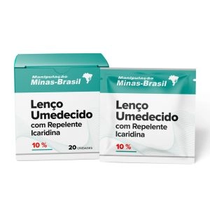 Lenço Umedecido Com Repelente Icaridina 10% Com 20 Unidades