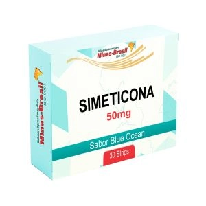 Strips Oral Orodispersível de Simeticona 50mg com 30 Unidades Sabor Blue Ocean