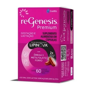 Suplemento Alimentar ReGenesis Premium Com Lipinova Para Gestantes Com 60 cápsulas Exeltis