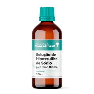 Solução de Hipossulfito de Sódio Para Pano Branco Com 200Ml