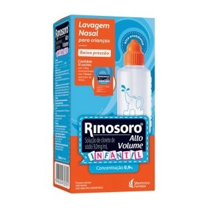 Rinosoro Alto Volume Infantil Com 15 Sachês e Frasco Com 120ml Mantecorp Farmasa