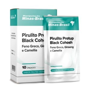 Pirulito Protup Black Cohosh Feno Greco Ginseng Camellia Frutas Vermelhas 10 Unidades