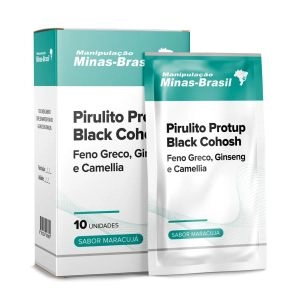 Pirulito Protup Black Cohosh Feno Greco Ginseng Camellia Maracujá 10 Unidades