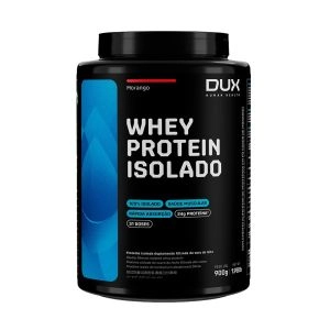DUX Whey Protein Isolado Sabor Morango Pote 900G