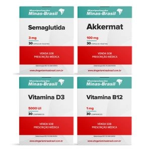 Kit Semaglutida + Associações Protocolo 30 Dias Primeiro Mês