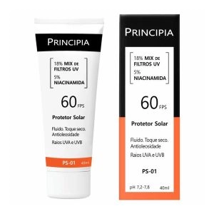 Protetor Solar Fps60 18% Mix De Filtros Uv E 5% Niacinamida Ps-01 Principia 40ml
