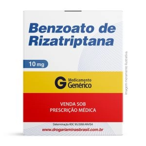 Benzoato de Rizatriptana 10mg Com 2 Comprimidos Genérico Zydus