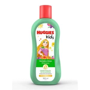 Shampoo Huggies Kids Nutrição e Força Rapunzel Com 360ml