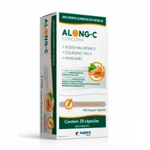 Suplemento Alimentar Along-C Cúrcuma Com 30 Cápsulas Supera