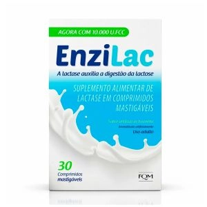 Enzilac 10.000 U.FCC Com 30 Comprimidos Mastigáveis Farmoquímica