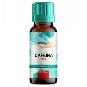 Pastilhas de Cafeí­na 210mg 30 Unidades Sabor Laranja