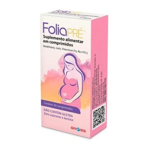 Polivitamínico FoliaPRÉ para Gestantes Com 30 Comprimidos Gross