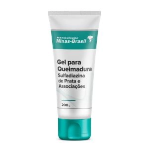 Gel Para Queimadura Com Sulfadiazina de Prata e Associações Com 200G