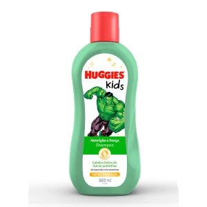 Shampoo Huggies Kids Nutrição e Força Hulk Com 360ml