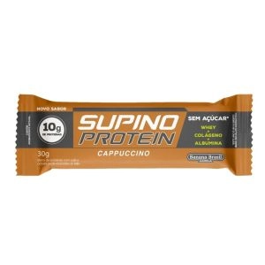 Barra de Proteína Supino Protein Cappuccino Sem Açúcar 30G