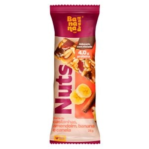 Barra de Castanhas Nuts Bar Amendoim, Banana e Canela 25G Banana Brasil