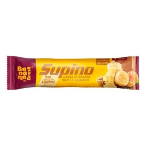 Barra Supino Banana, Nozes e Damasco Zero Com 24G