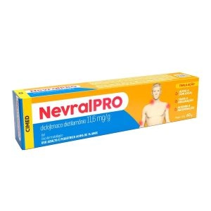 NevralPRO Diclofenaco Dietilamônio 11,6mg/g Gel Com 60g Cimed