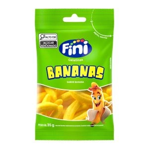 Bala De Gelatina Fini Bananas Com 35g