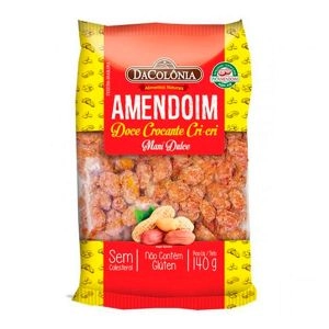 Amendoim Doce Cri-Cri Pralinê DaColônia Pacote 140g