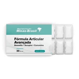 Fórmula Articular Avançada - Boswellia + Sucupira + Curcumina Sabor Laranja com 30 Balas