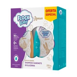 Kit Shampoo e Sabonete Flock Baby 200ml