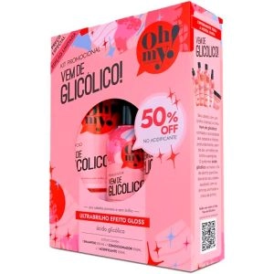 Kit Promopack Oh My Glicolico: Shampoo 500ml + Condicionador 300ml + Acidificante