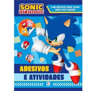 Livro Sonic  Adesivos E Atividades