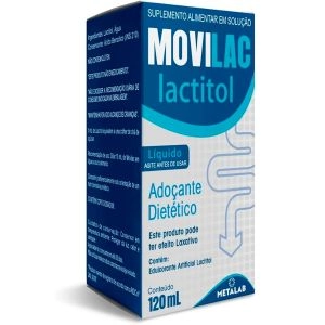 Adoçante Dietético Movilac Lactitol 120ml Metalab