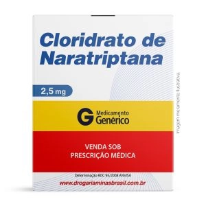 Cloridrato de Naratriptana 2,5mg 10 Comprimidos Revestidos EMS Genérico