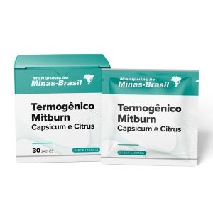 Termogênico com Mitburn Capsicum e Citrus 30 Sachês Laranja
