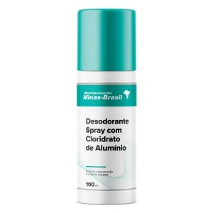 Desodorante Spray Com Cloridrato De Alumínio 100Ml
