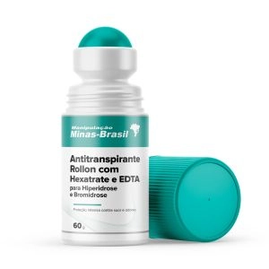 Antitranspirante Rollon Com Hexatrate E EDTA Para Hiperidrose E Bromidrose 60G