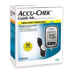 Kit Monitor De Glicemia Accu-Chek Guide Me 50 Tiras Roche
