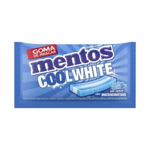 Goma de Mascar Fresh Mint Zero Açúcar Cool White Envelope 8,5g 5 Unidades Mentos